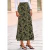 imageBTFBM Womens Floral Mesh Maxi Skirt Elastic High Waisted Boho Elegant Mermaid 2025 Summer Fall Long Skirts for WomenArmy Green