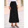 imageBTFBM Womens Floral Mesh Maxi Skirt Elastic High Waisted Boho Elegant Mermaid 2025 Summer Fall Long Skirts for WomenBlack