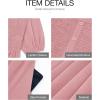 imageBTFBM Spring Empire Waist Dress for Women 2025 Summer Smocked Crewneck Puff Short Sleeve Beach Vacation Mini DressesPink