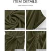 imageBTFBM Women Button Down Ruched Shirt Dresses Satin Short Sleeve Lapel V Neck Summer Maxi Dress 2025 Party Wedding GuestArmy Green