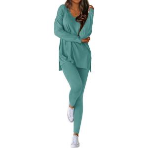 imageBTFBM Two Piece Sets For Women Summer Fashion Lounge Matching Set 2025 Travel Vacation Airport Outfits ClothingTurquoise
