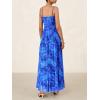 imageBTFBM Women Summer Floral Maxi Dresses Elegant Spaghetti Strap Dress Printed Party Dress Beach Long DressesFloral Bright Blue