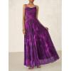 imageBTFBM Women Summer Floral Maxi Dresses Elegant Spaghetti Strap Dress Printed Party Dress Beach Long DressesFloral Purple