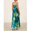 imageBTFBM Women Summer Floral Maxi Dresses Elegant Spaghetti Strap Dress Printed Party Dress Beach Long DressesGreen Big Floral