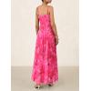 imageBTFBM Women Summer Floral Maxi Dresses Elegant Spaghetti Strap Dress Printed Party Dress Beach Long DressesPink Big Floral