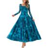 Floral Blue Green