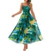 Green Big Floral
