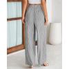imageBTFBM Palazzo Pants for Women 2025 Fall Striped Flowy Tie Knot Wide Leg High Waist Dressy Casual Work Pants TrousersBlack