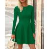imageBTFBM Fall Dresses for Women 2025 Elegant Classy Flowy A Line Long Sleeve Business Homecoming Cocktail Sweater DressGreen
