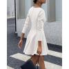 imageBTFBM Long Sleeve Dress for Women Fall 2025 High Waist Flowy Pleated A Line Party Wedding Guest Dresses Business CasualWhite