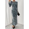 imageBTFBM Wedding Guest Dresses for Women Fall Fashion 2025 Bodycon Long Sleeve Boho Mesh Party Cocktail Floral Maxi DressFloral Blue Black