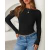 imageBTFBM Womens Long Sleeve Tops Fall Fashion 2025 Ribbed Slim Fit Y2K Boat Neck T Shirts Casual Going Out Workout OutfitsBlack