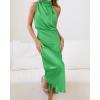 imageBTFBM Women Sleeveless Cocktail Dresses Fall Mock Neck Keyhole Elastic High Waist Evening Party Maxi Wedding Guest DressGrass Green