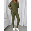 imageBTFBM Two Piece Sets For Women Fall Fashion 2025 Casual Lounge Matching Set Airport Travel Outfit Workout ClothingArmy Green