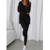 imageBTFBM Two Piece Sets For Women Fall Fashion 2025 Casual Lounge Matching Set Airport Travel Outfit Workout ClothingBlack