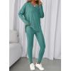 imageBTFBM Two Piece Sets For Women Fall Fashion 2025 Casual Lounge Matching Set Airport Travel Outfit Workout ClothingTurquoise