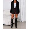 imageBTFBM Blazers for Women 2025 Fall Business Casual Clothes Open Front Oversized Winter Coats Work Office Suit JacketsBlack