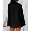imageBTFBM Blazers for Women 2025 Fall Business Casual Clothes Open Front Oversized Winter Coats Work Office Suit JacketsBlack