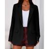 imageBTFBM Blazers for Women 2025 Fall Business Casual Clothes Open Front Oversized Winter Coats Work Office Suit JacketsBlack
