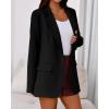 imageBTFBM Blazers for Women 2025 Fall Business Casual Clothes Open Front Oversized Winter Coats Work Office Suit JacketsBlack