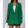 imageBTFBM Blazers for Women 2025 Fall Business Casual Clothes Open Front Oversized Winter Coats Work Office Suit JacketsGreen
