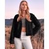 imageBTFBM Winter Coats For Women Faux Fur Jacket Soft Long Sleeve Fluffy Open Front Outerwear Fall Outfits 2025Black