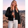 imageBTFBM Winter Coats For Women Faux Fur Jacket Soft Long Sleeve Fluffy Open Front Outerwear Fall Outfits 2025Black