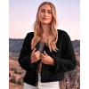 imageBTFBM Winter Coats For Women Faux Fur Jacket Soft Long Sleeve Fluffy Open Front Outerwear Fall Outfits 2025Black