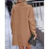 imageBTFBM Women 2025 Winter Faux Fur Coats Lapel Long Sleeve Fuzzy Fleece Outerwear Button Down Sherpa Jackets Fall OutfitsLight Camel