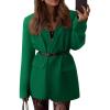 imageBTFBM Blazers for Women 2025 Fall Business Casual Clothes Open Front Oversized Winter Coats Work Office Suit JacketsGreen