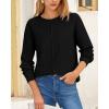 imageBTFBM Womens Loose Pullover Sweaters Fall Winter Clothes 2025 Crewneck Slouchy Sweater Long Sleeve Casual Knitted TopsBlack