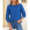 imageBTFBM Womens Loose Pullover Sweaters Fall Winter Clothes 2025 Crewneck Slouchy Sweater Long Sleeve Casual Knitted TopsRoyal Blue