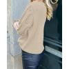 imageBTFBM Fall Sweaters for Women 2025 Crew Neck Long Sleeve Hollow Out Swiss Dot Knit Casual Pullover Tops Fashion ClothingApricot