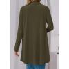 imageBTFBM Long Cardigans for Women Summer Fall Clothes 2025 Lightweight Casual Open Front Shawl Cardigan PocketsArmy Green