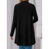imageBTFBM Long Cardigans for Women Summer Fall Clothes 2025 Lightweight Casual Open Front Shawl Cardigan PocketsBlack