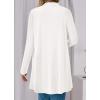 imageBTFBM Long Cardigans for Women Summer Fall Clothes 2025 Lightweight Casual Open Front Shawl Cardigan PocketsWhite