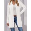 imageBTFBM Long Cardigans for Women Summer Fall Clothes 2025 Lightweight Casual Open Front Shawl Cardigan PocketsWhite