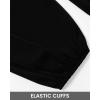 imageBTFBM Long Sleeve Fall Dresses for Women 2025 Summer Casual Tie Neck Ruffle Tiered A Line Wedding Guest Short Mini DressLong Sleeve Black