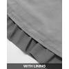 imageBTFBM Long Sleeve Fall Dresses for Women 2025 Summer Casual Tie Neck Ruffle Tiered A Line Wedding Guest Short Mini DressLong Sleeve Grey