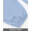 imageBTFBM Long Sleeve Fall Dresses for Women 2025 Summer Casual Tie Neck Ruffle Tiered A Line Wedding Guest Short Mini DressLong Sleeve Light Blue