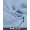 imageBTFBM Long Sleeve Fall Dresses for Women 2025 Summer Casual Tie Neck Ruffle Tiered A Line Wedding Guest Short Mini DressLong Sleeve Light Blue