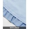 imageBTFBM Long Sleeve Fall Dresses for Women 2025 Summer Casual Tie Neck Ruffle Tiered A Line Wedding Guest Short Mini DressLong Sleeve Light Blue