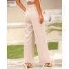 imageBTFBM Women High Waist Palazzo Pants Fall 2025 Casual Wide Leg Trousers Loose Work Office Business Suit Pant PocketsBeige