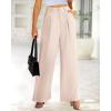 imageBTFBM Women High Waist Palazzo Pants Fall 2025 Casual Wide Leg Trousers Loose Work Office Business Suit Pant PocketsBeige