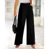 imageBTFBM Women High Waist Palazzo Pants Fall 2025 Casual Wide Leg Trousers Loose Work Office Business Suit Pant PocketsBlack