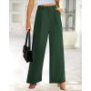 imageBTFBM Women High Waist Palazzo Pants Fall 2025 Casual Wide Leg Trousers Loose Work Office Business Suit Pant PocketsDark Green