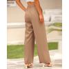 imageBTFBM Women High Waist Palazzo Pants Fall 2025 Casual Wide Leg Trousers Loose Work Office Business Suit Pant PocketsKhaki