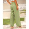 imageBTFBM Women High Waist Palazzo Pants Fall 2025 Casual Wide Leg Trousers Loose Work Office Business Suit Pant PocketsLight Green