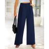 imageBTFBM Women High Waist Palazzo Pants Fall 2025 Casual Wide Leg Trousers Loose Work Office Business Suit Pant PocketsNavy