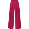 imageBTFBM Women High Waist Palazzo Pants Fall 2025 Casual Wide Leg Trousers Loose Work Office Business Suit Pant PocketsRose Red